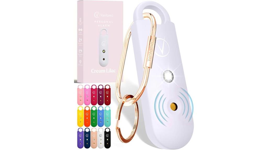 loud safety alarm keychain