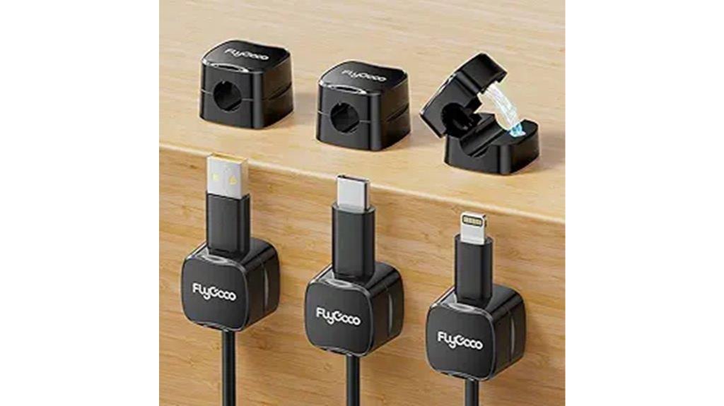 magnetic cord management clips