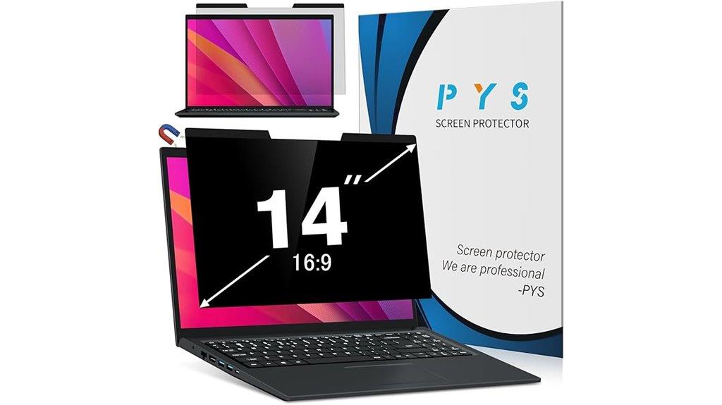 magnetic privacy screen for laptops