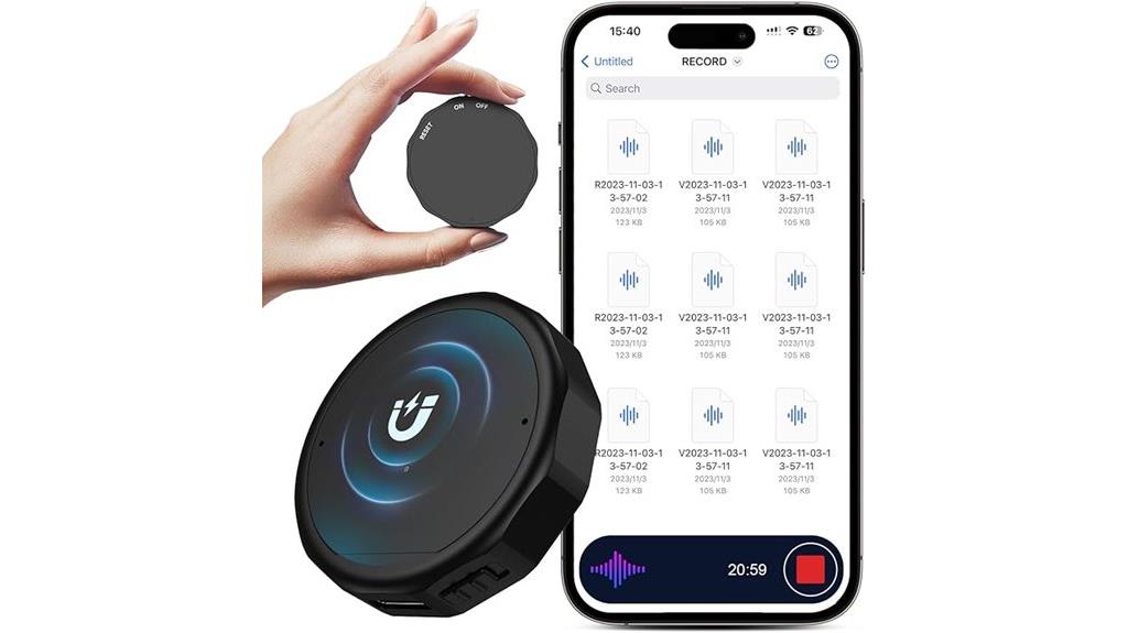 magnetic voice activation recorder