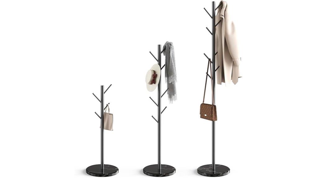 marble base coat rack