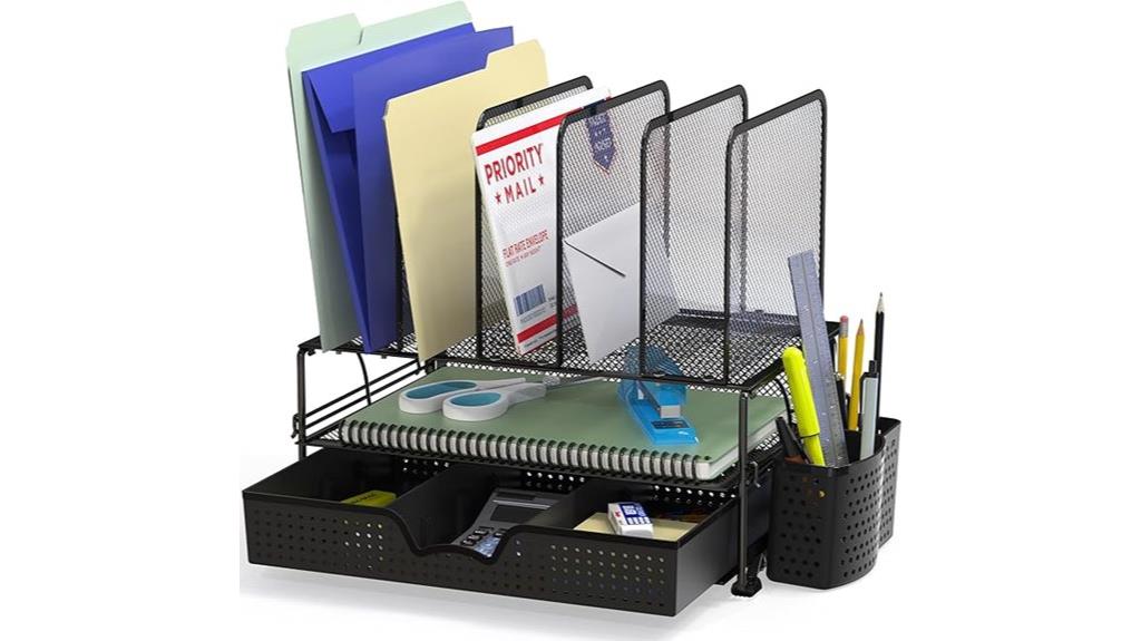 mesh organizer with drawer
