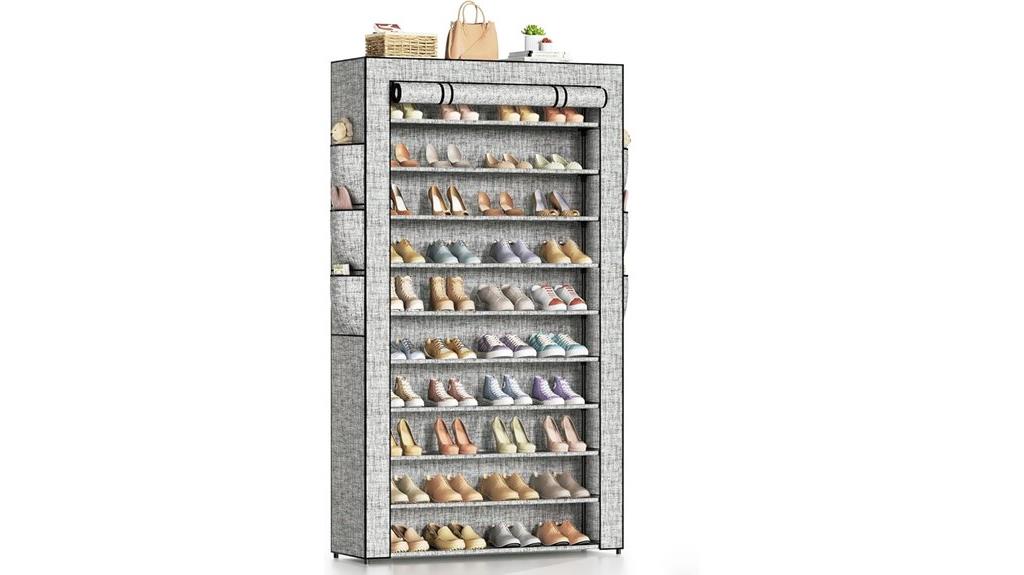 metal shoe storage organizer