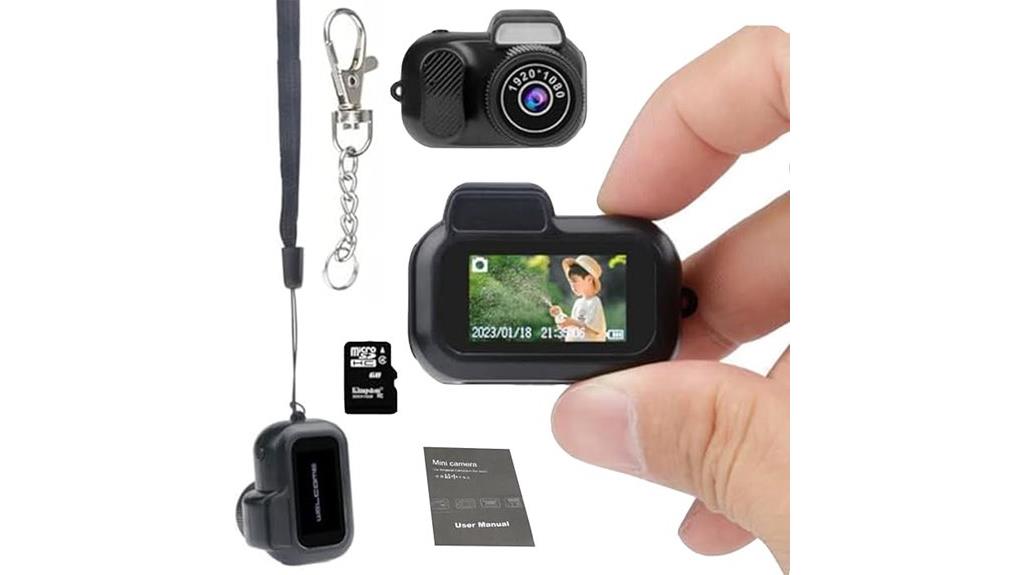 mini camera with keychain