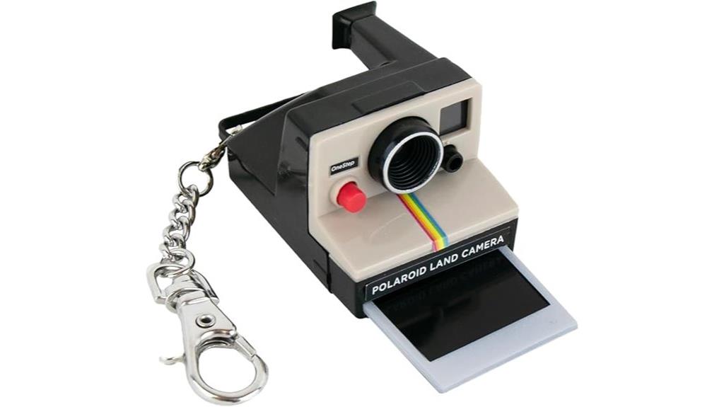 miniature polaroid camera keychain
