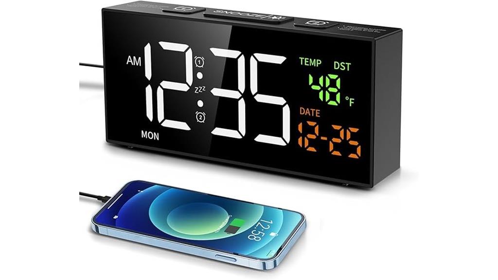 modern bedroom alarm clock
