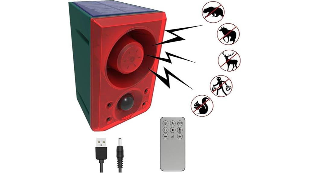 motion activated solar alarm