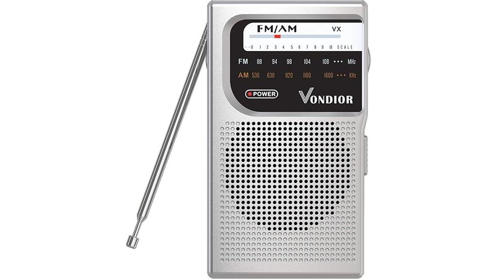 portable battery operated radio