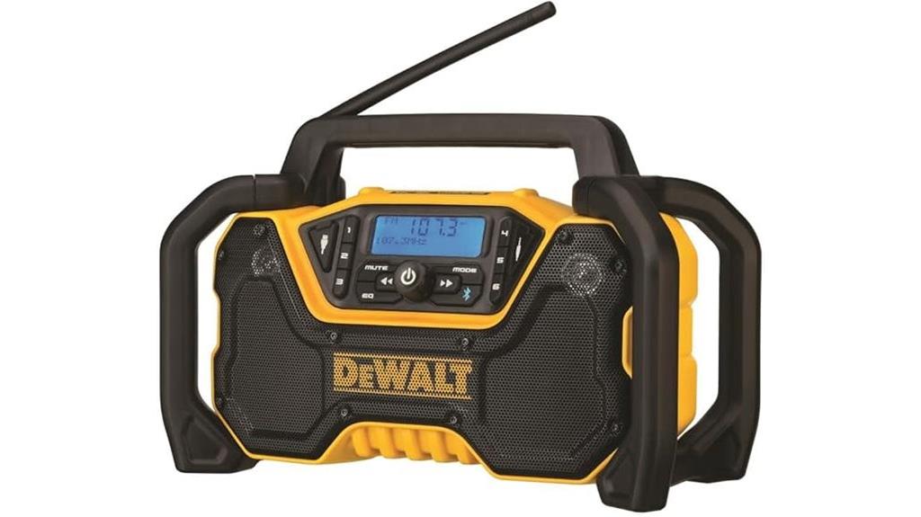 portable bluetooth jobsite radio