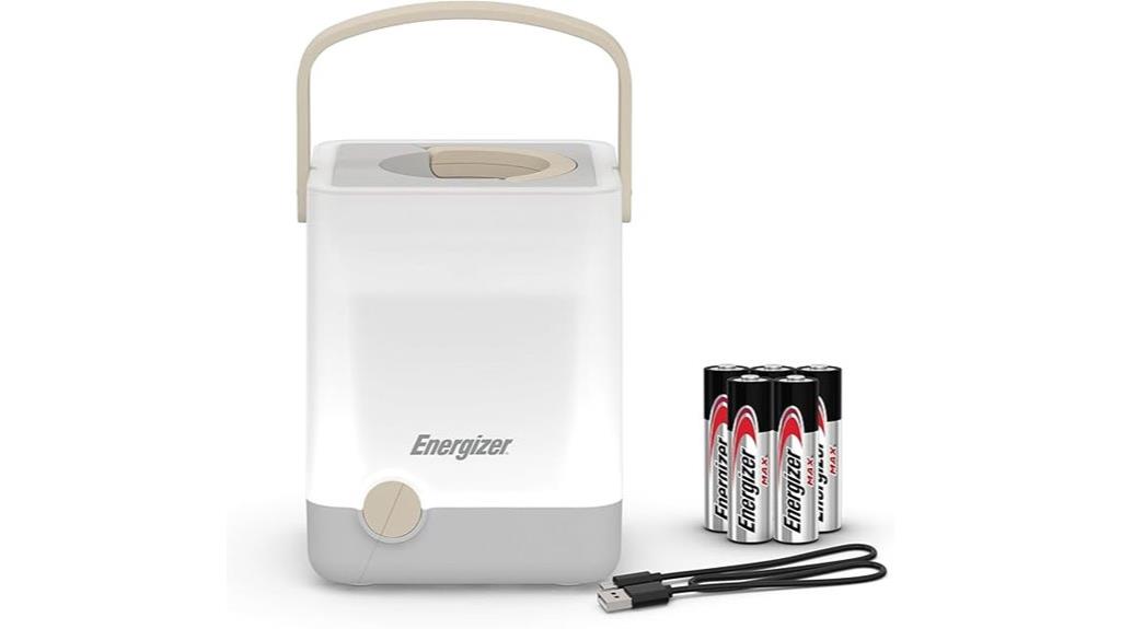 portable camping lantern device