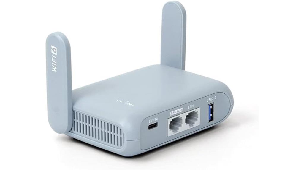 portable travel router device