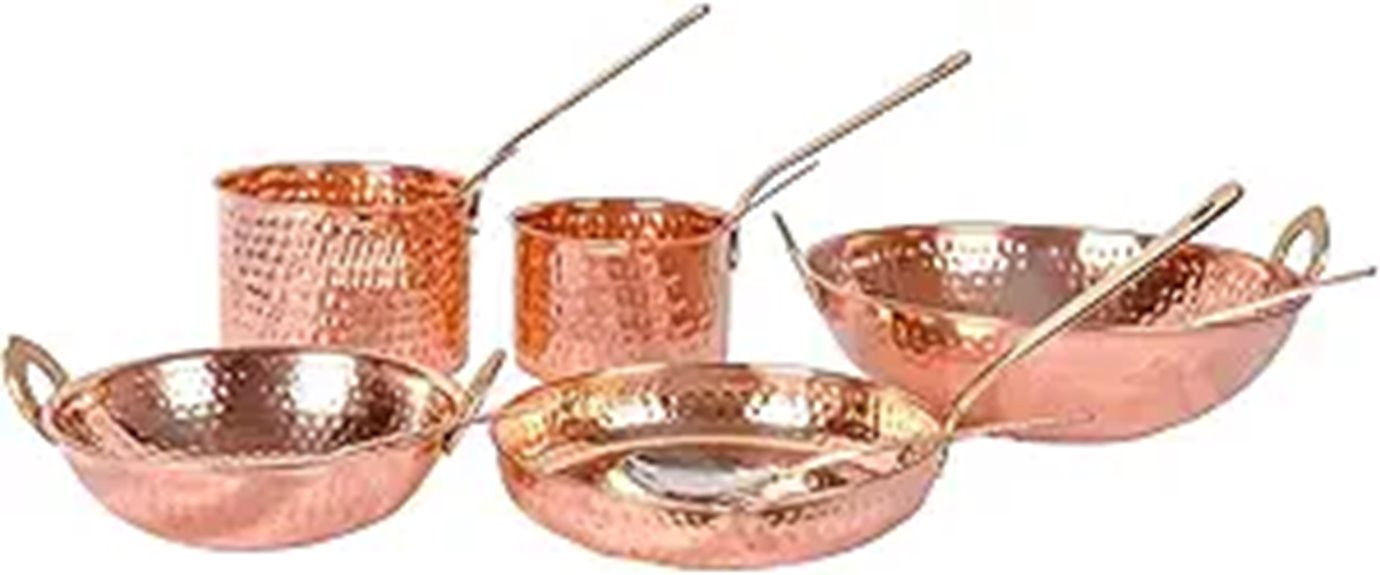 premium copper cookware set