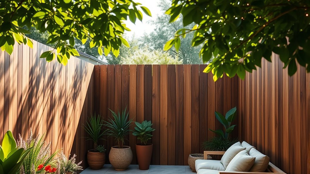 privacy wall panel options
