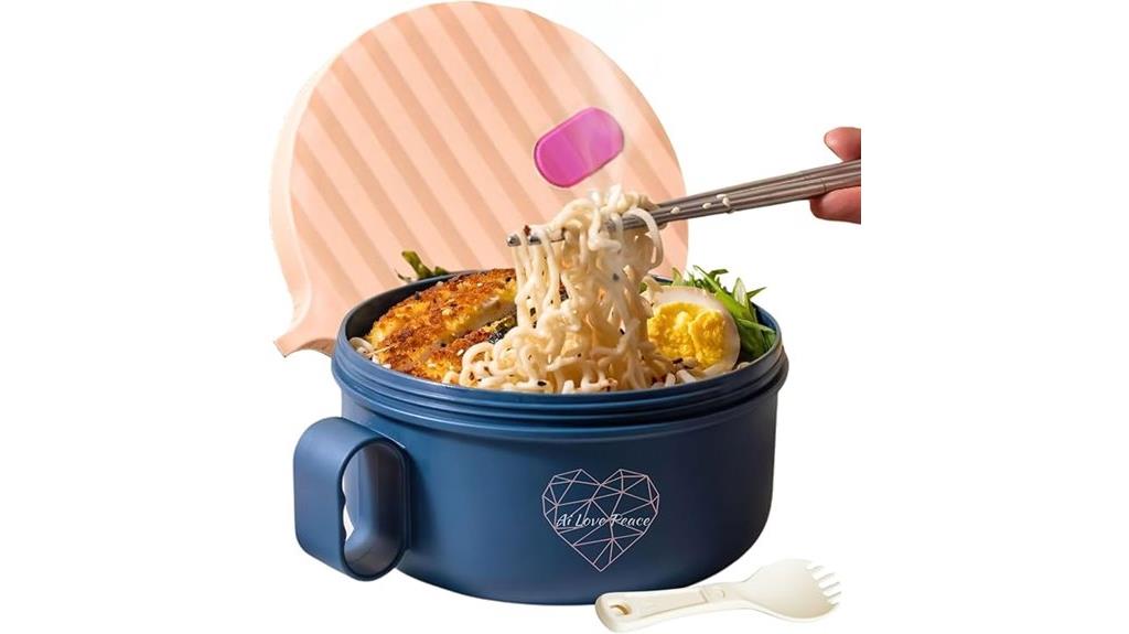 ramen bowl with utensils