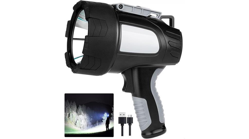 rechargeable outdoor spotlight flashlight