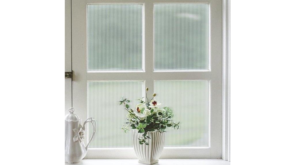 reeded glass window film