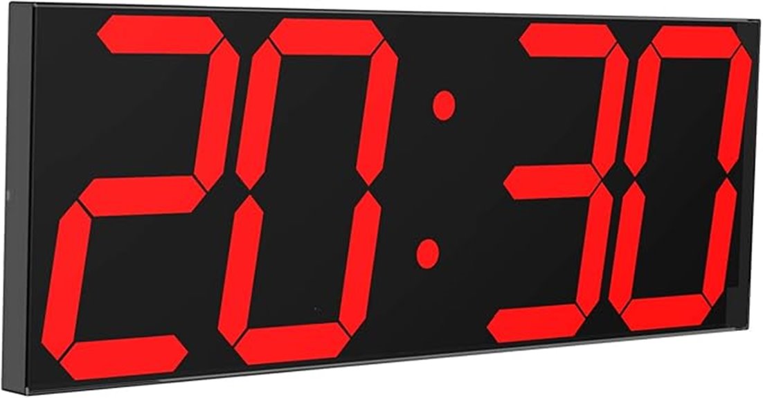remote controlled led clock