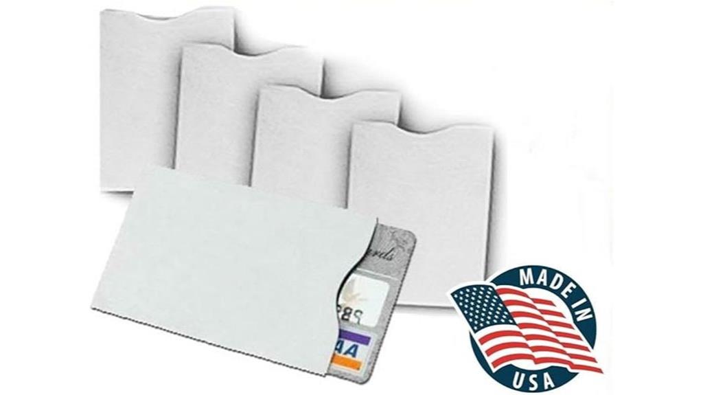 rfid blocking card sleeves
