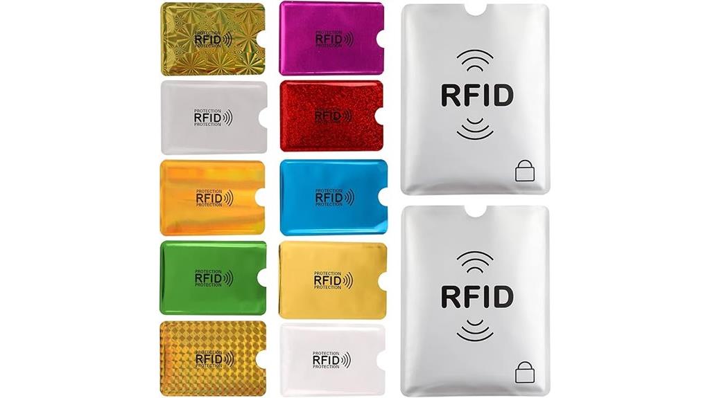 rfid blocking card sleeves