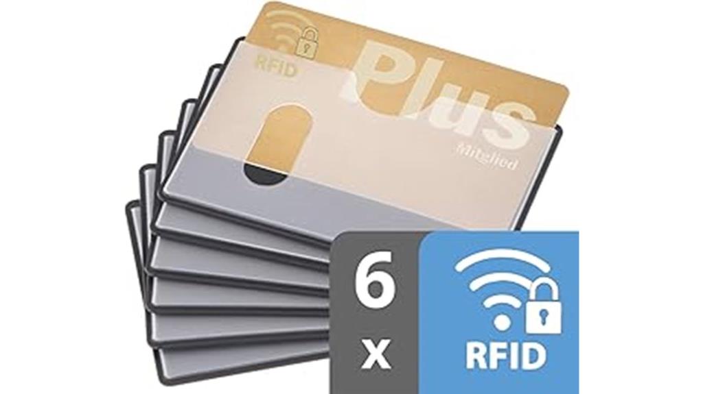 rfid blocking card sleeves