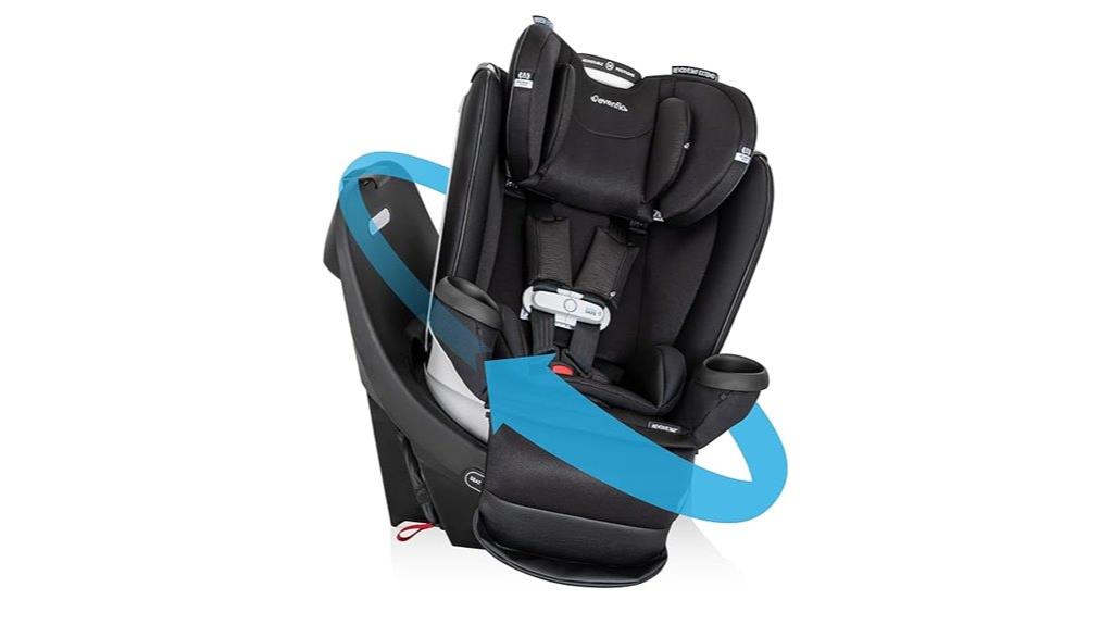 rotational car seat design