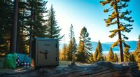secure camping valuables safely