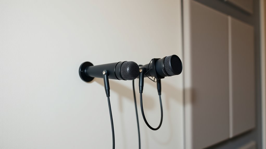 selecting wall microphone features
