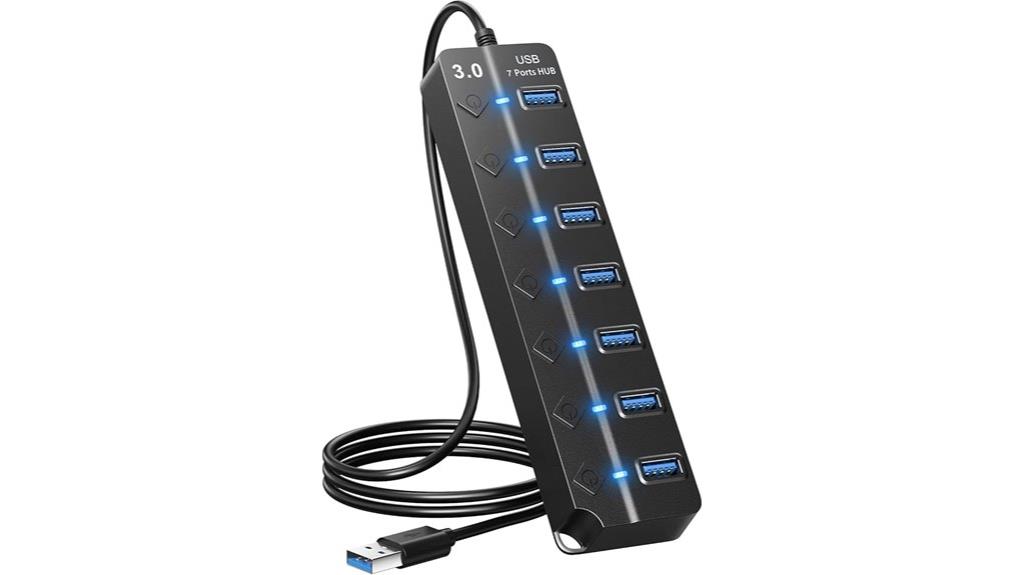 seven port usb splitter