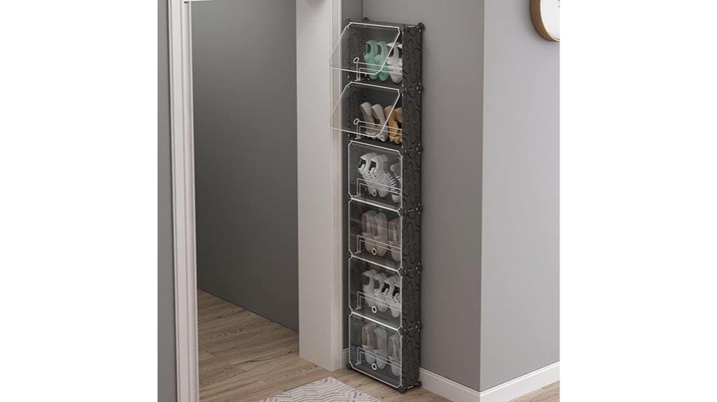 shoe rack with cover