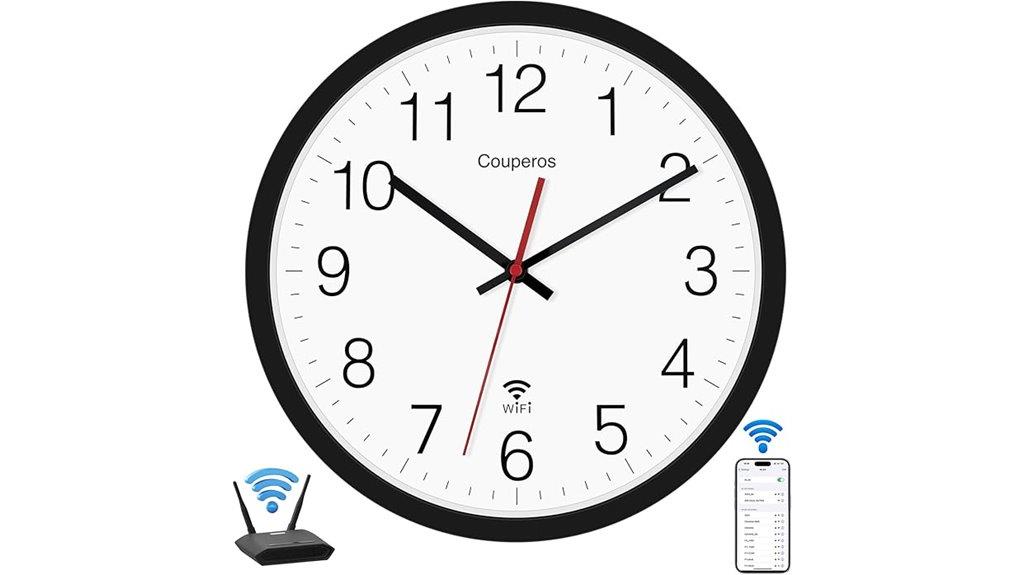 silent modern wall clock