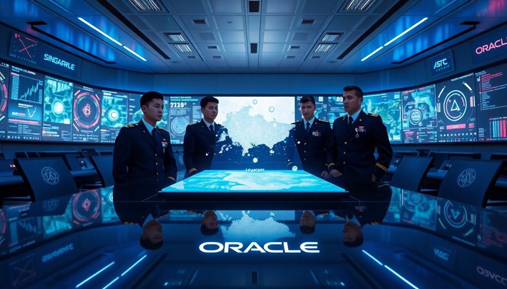 singapore military chooses oracle