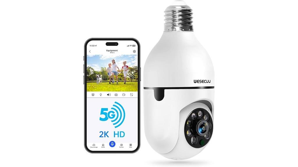 smart bulb security camera