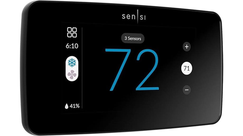 smart thermostat with touch