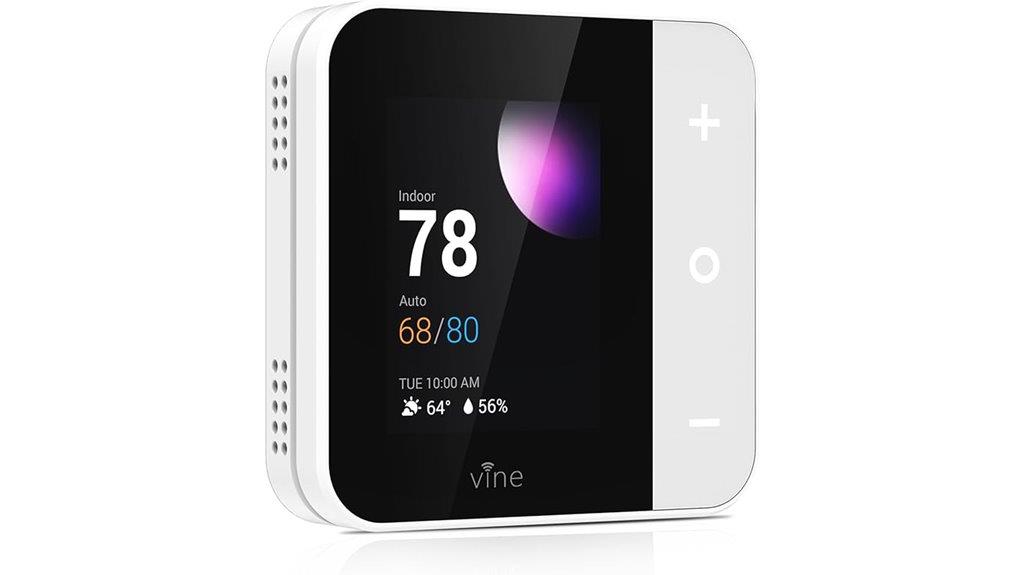 smart thermostat with touchscreen