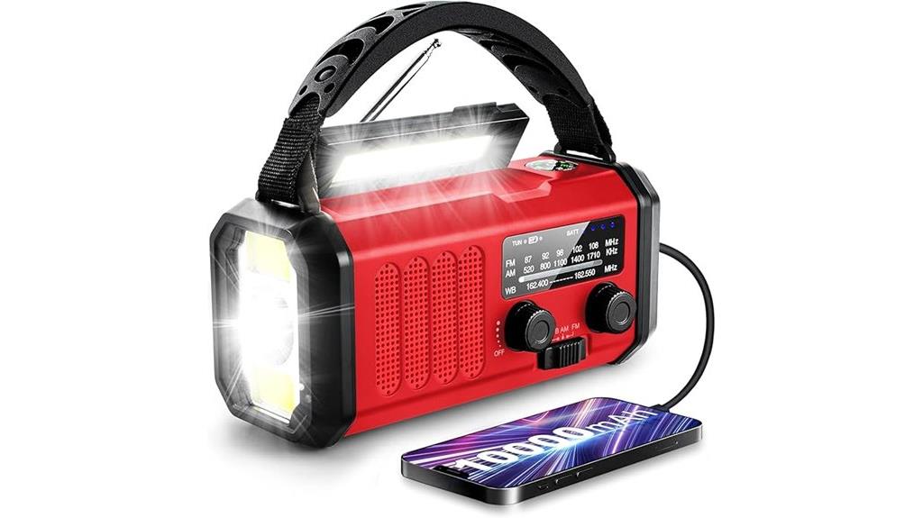solar powered emergency radio charger