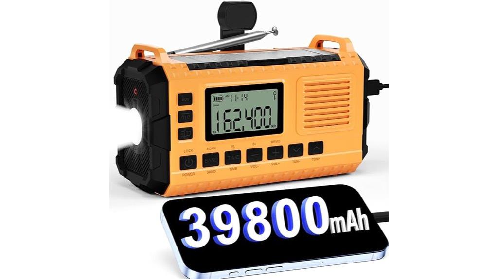 solar powered emergency weather radio