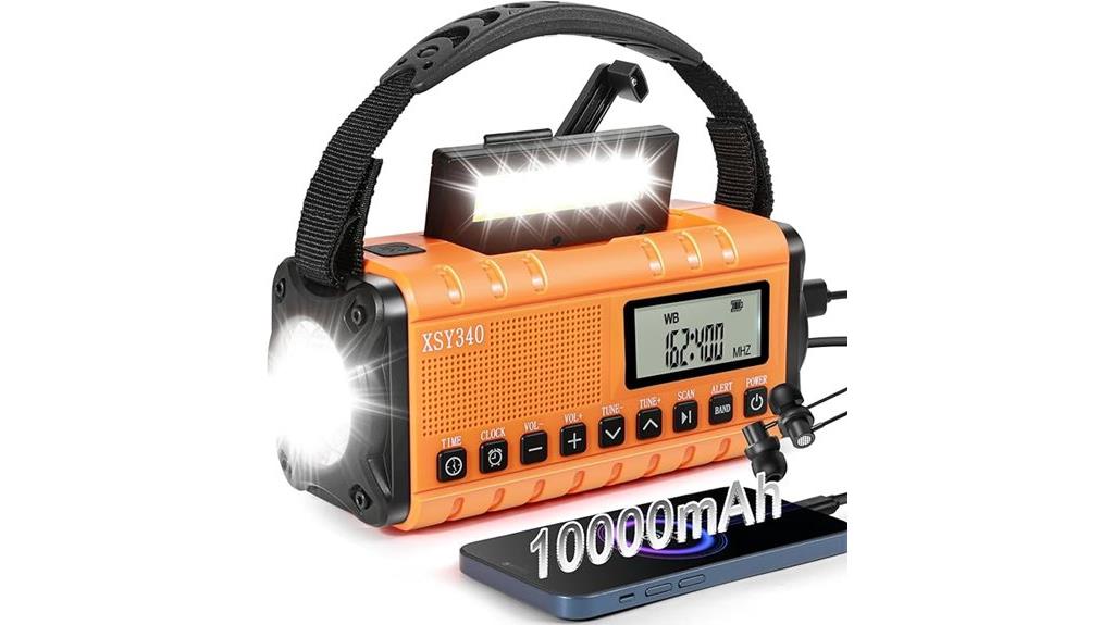 solar powered emergency weather radio