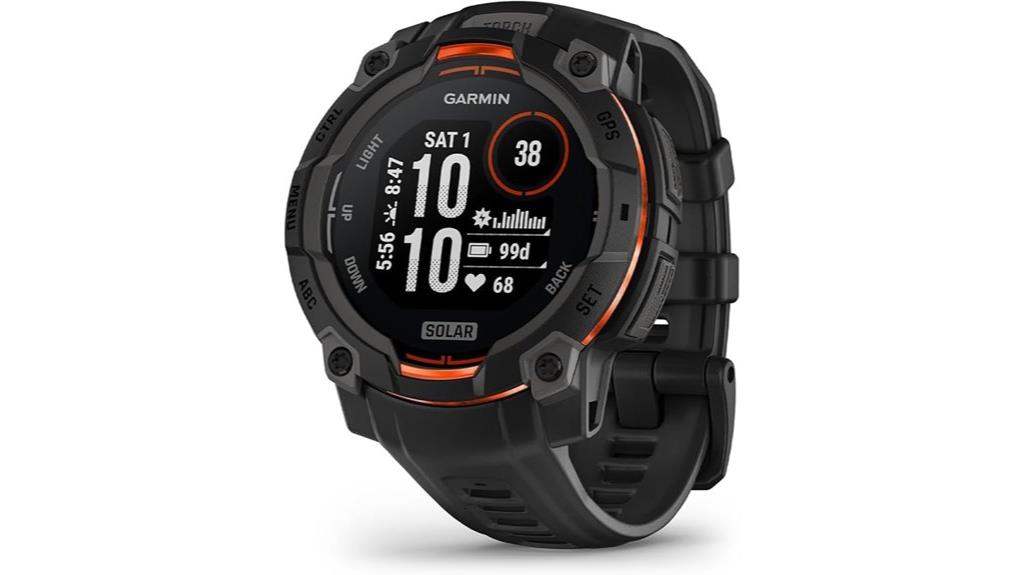 solar powered gps smartwatch