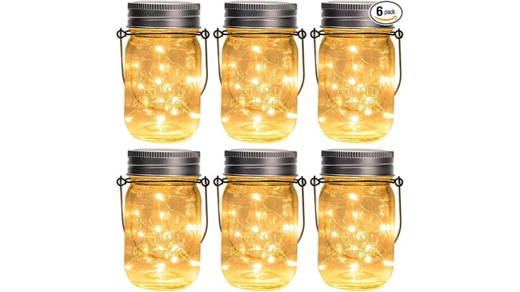solar powered mason jar lights