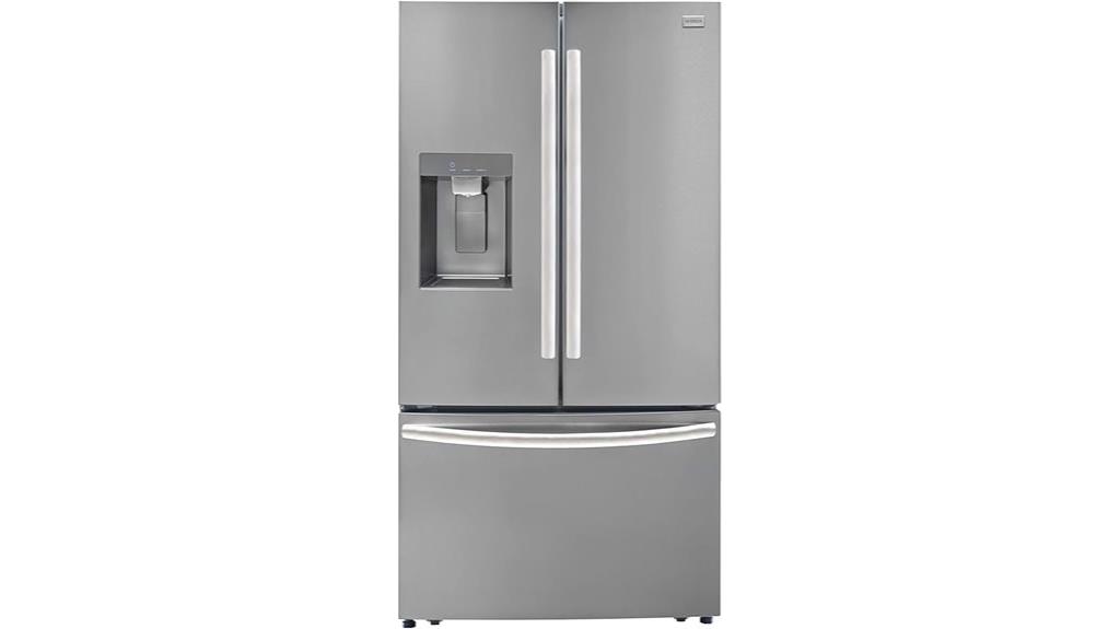 spacious french door refrigerator