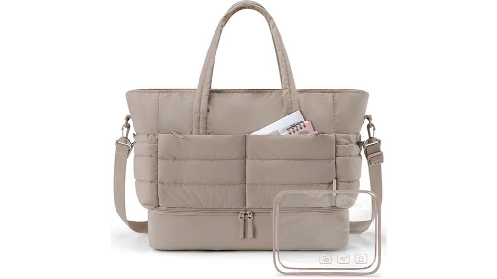spacious travel duffel bag