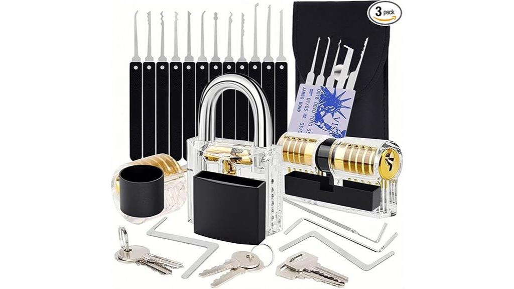 stainless steel storage lock set