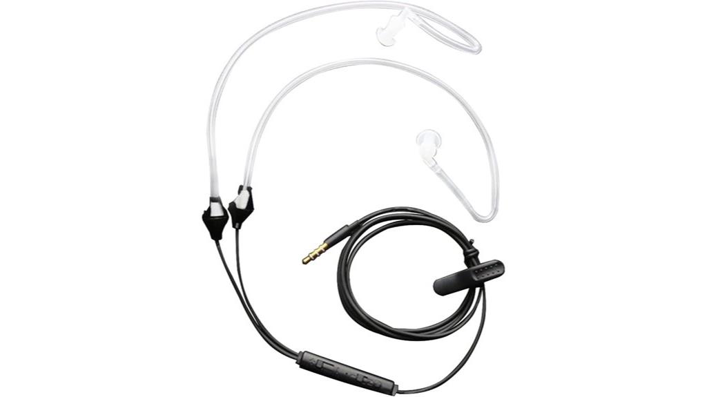 stereo anti radiation headphones with microphone
