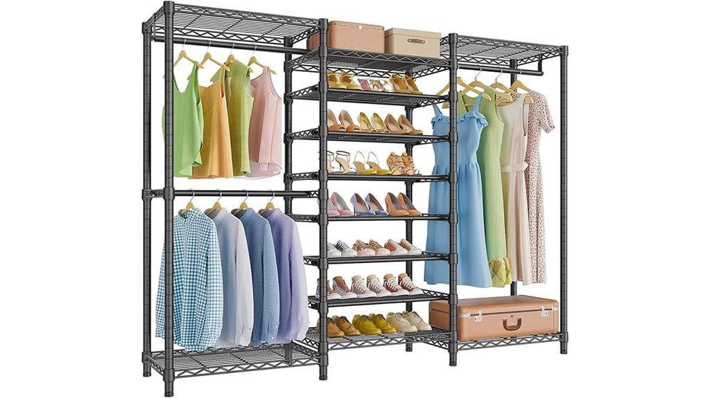 sturdy clothing and shoe storage