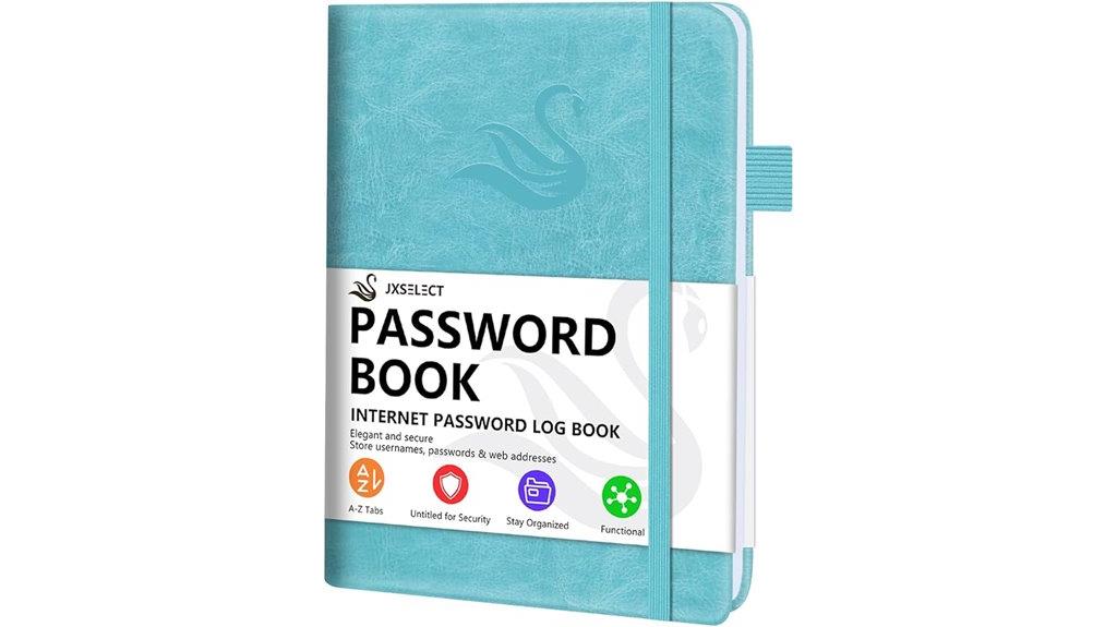 stylish alphabetical password organizer