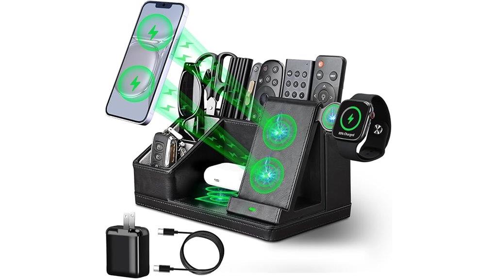 stylish charging desk organizer