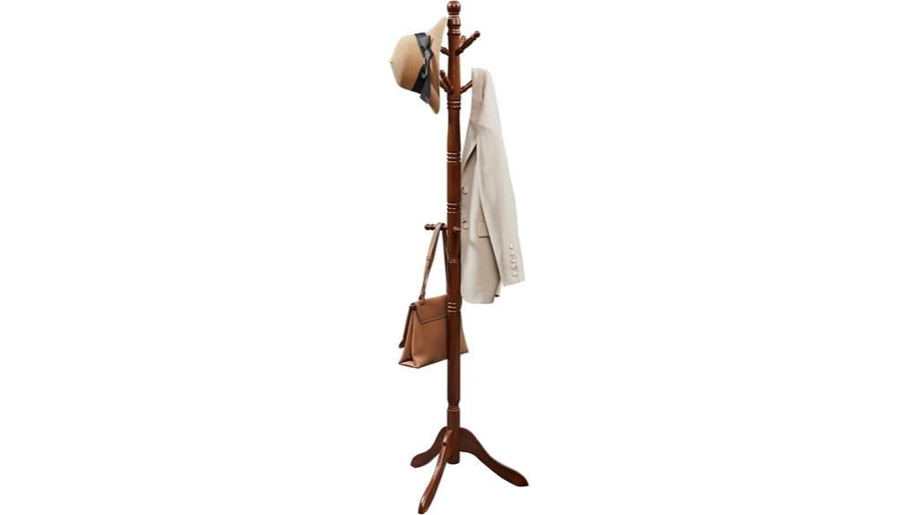 stylish wooden coat rack