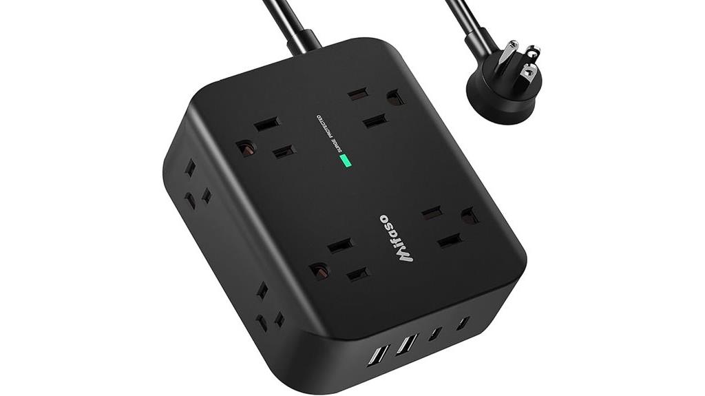 surge protector with outlets
