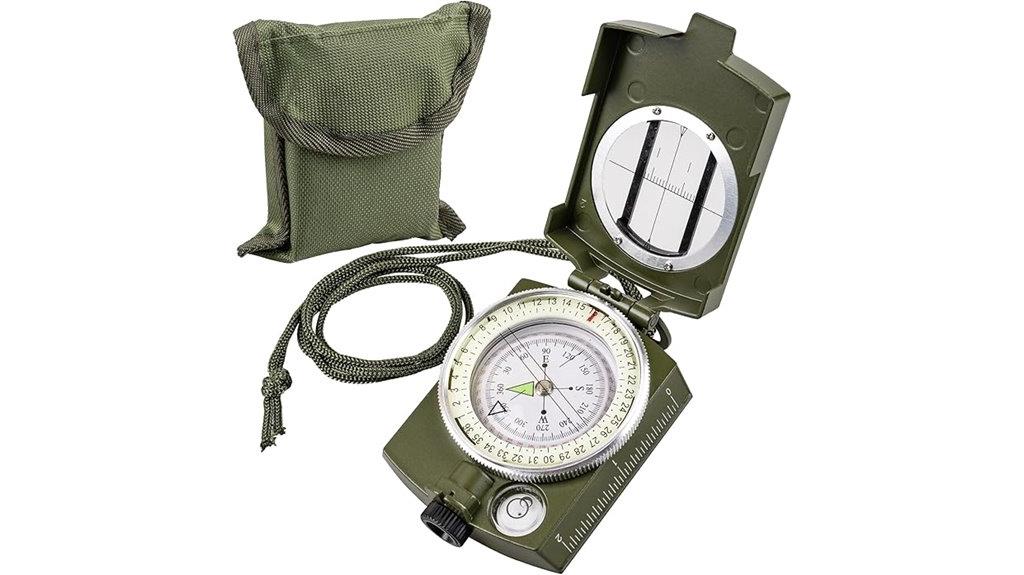 survival compass with lanyard