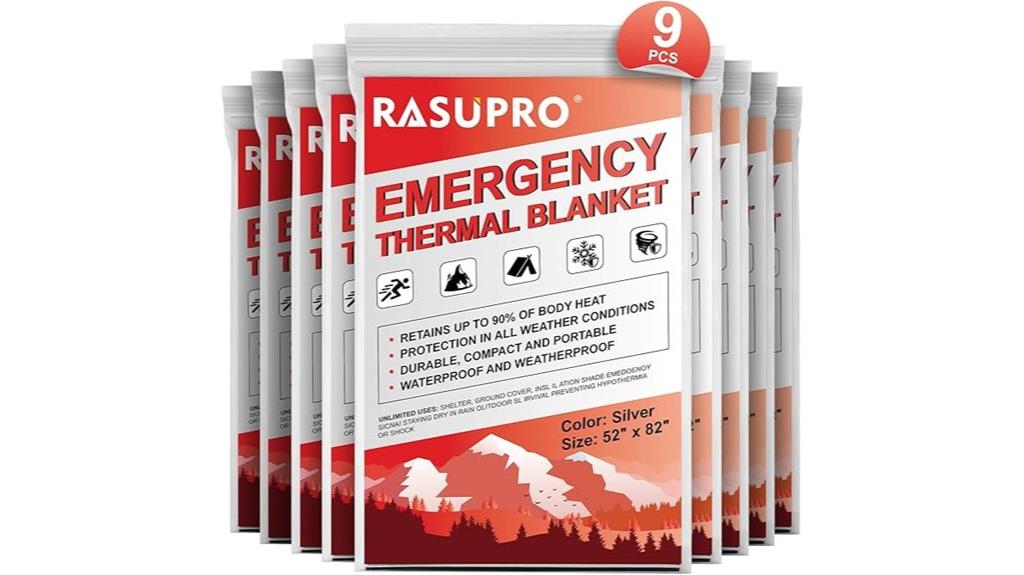 survival emergency blanket pack